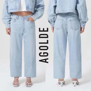 AGOLDE Low Slung Baggy Boyfriend Jeans Light Wash 28